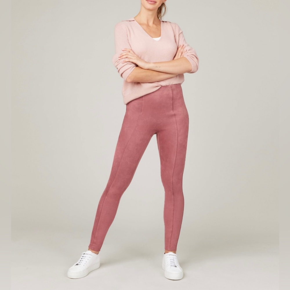 Spanx Faux Suede Leggings Petite